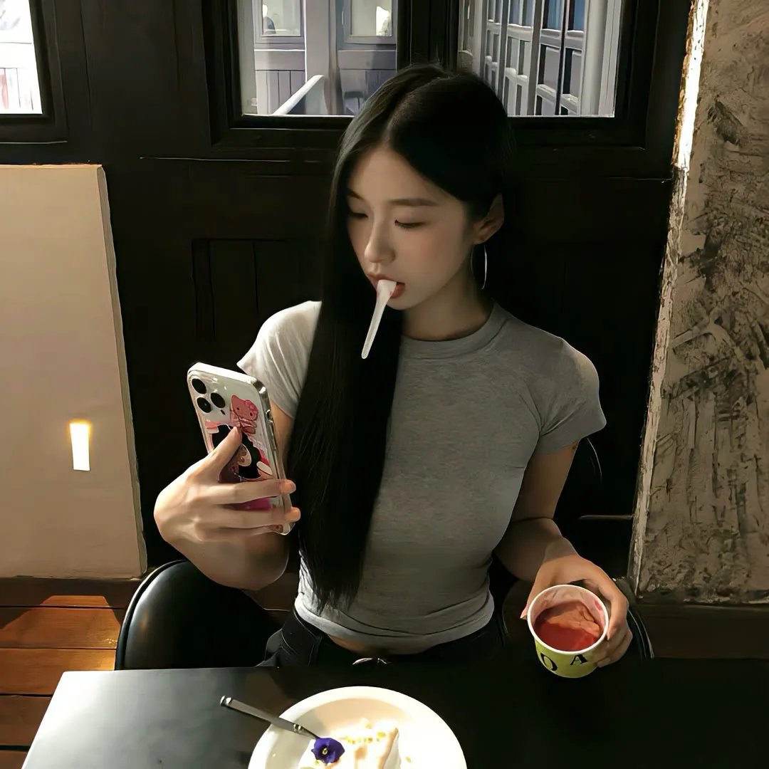 在水中
